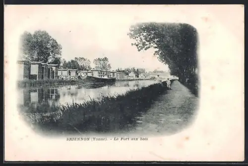AK Brienon /Yonne, Le Port aux bois