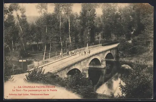 AK La Chapelle-Vaupelteigne, Le Pont, Vue panoramique sur la Prairie