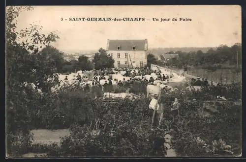 AK Saint-Germain-des-Champs, Un jour de Foire
