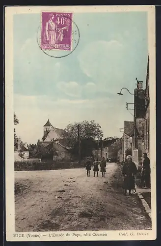 AK Mige /Yonne, L`Entrée du Pays, côté Courson