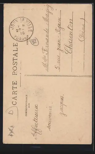 AK Précy-le-Sec, La Grande Rue avec clocher de l`église