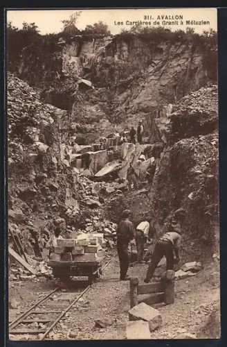 AK Avallon, Les Carrières de Granit à Méluizon