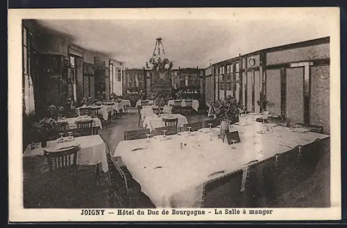 AK Joigny, Hôtel du Duc de Bourgogne, La Salle à manger