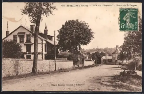 AK Mezilles /Yonne, Villa du Souvenir, Route de St-Fargeau
