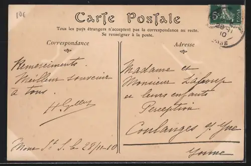 AK Mont-Saint-Sulpice, Rue des Arpens, vue de la rue tranquille avec maisons anciennes