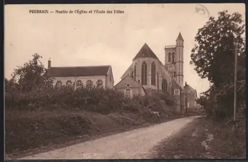 AK Pourrain, Montée de l`église et l`école des filles