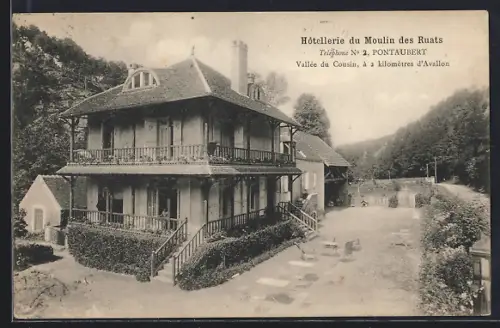AK Pontaubert, Hôtellerie du Moulin des Ruats dans la vallée du Cousin près d`Avallon