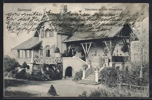 AK Dortmund, Gärtnerhaus im Kaiser Wilhelm-Hain