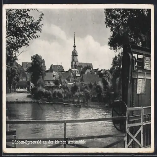 AK Lübben / Spreewald, an der kleinen Amtsmühle