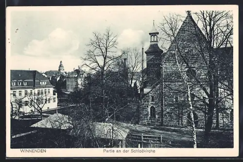 AK Winnenden, Partie an der Schlosskirche