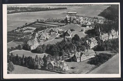 AK Mittweida, Wirtschaftsschule der VEB, Fliegeraufnahme
