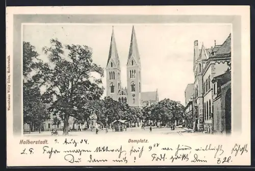 AK Halberstadt, Domplatz, Domkirche