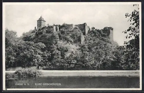 AK Halle a. S., Ruine Giebichenstein