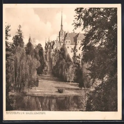 AK Boitzenburg U.-M., Schloss Südwestseite