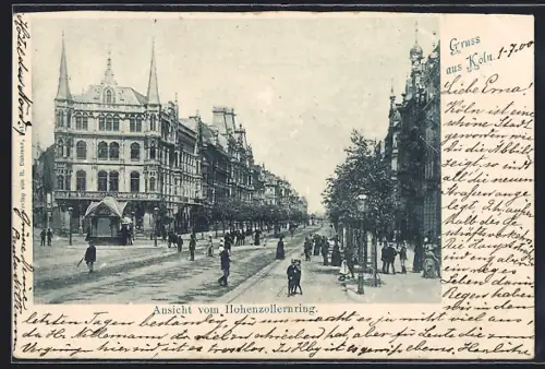 AK Köln-Neustadt, Hohenzollernring, Strassenansicht