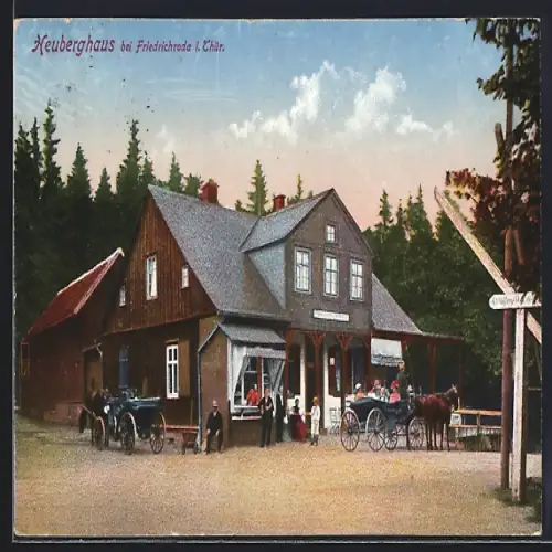 AK Friedrichroda i. Thür., Gaststätte Heuberghaus