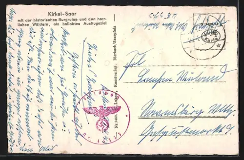 AK Kirkel-Saar, Ortsansicht mit Kirche