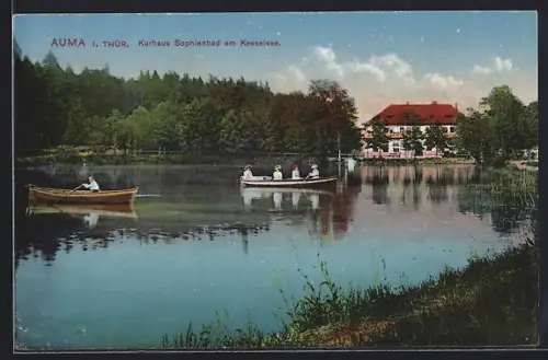 AK Auma i. Thür., Kurhaus Sophienbad am Kesselsee