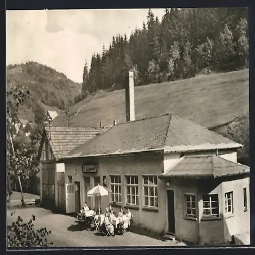 AK Fehrenbach /Thür., HOG Treffpunkt, Gasthaus, Aussenansicht