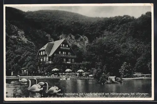 AK Uftrungen, Hotel Heimkehle am Höhleneingang