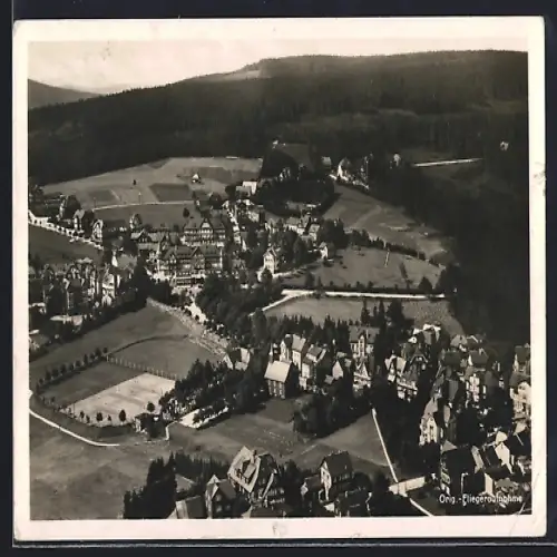 AK Oberhof i. Thür., Fliegeraufnahme, Ortsansicht