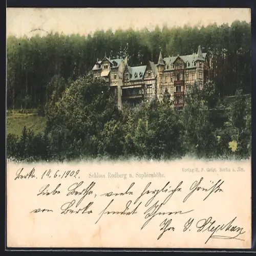 AK Berka a. Ilm, Schloss Rodberg, Sophienhöhe
