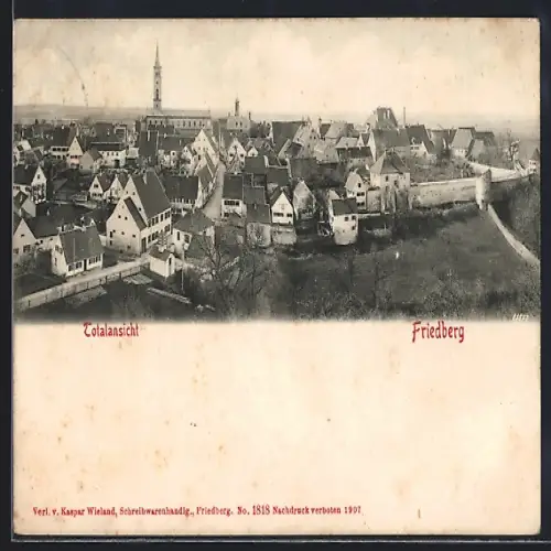 AK Friedberg / Bayern, Totalansicht