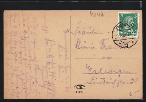 AK Emmerich, Partie am Kriegerdenkmal