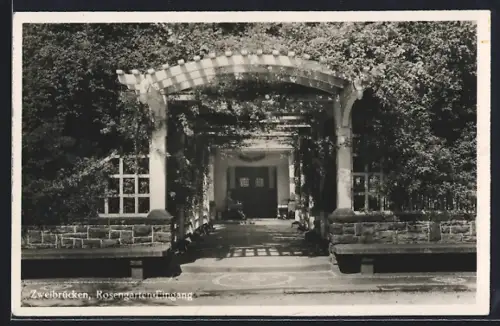 AK Zweibrücken, Rosengarten-Eingang