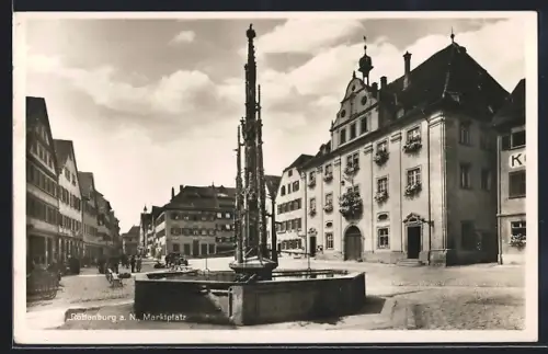 AK Rottenburg a. N., Marktplatz