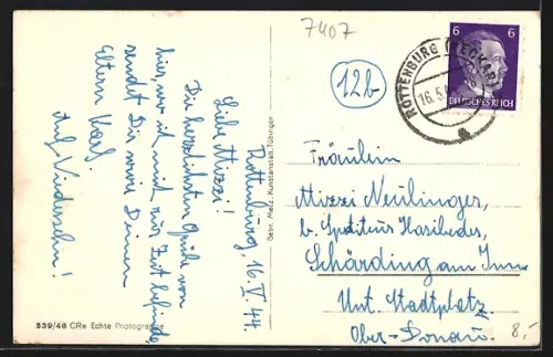 AK Rottenburg a. N., Marktplatz