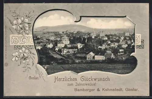 AK Goslar, Gesamtansicht der Stadt