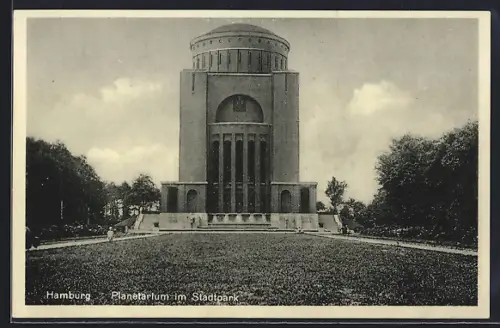 AK Hamburg-Winterhude, Planetarium im Stadtpark