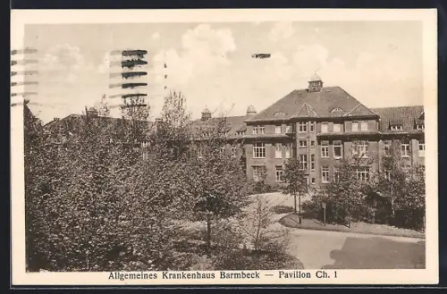AK Hamburg-Barmbek, Allgemeines Krankenhaus, Pavillon Ch. 1