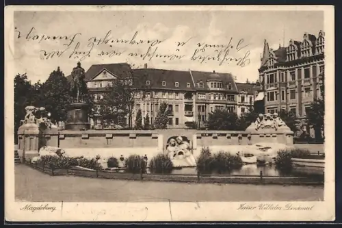 AK Magdeburg, Kaiser Wilhelm Denkmal