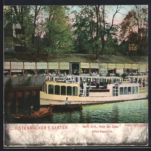 AK Berlin-Tiergarten, Gasthaus Kistenmachers Garten, Richard Wagnerstrasse 10
