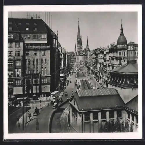 AK Berlin-Charlottenburg, Tauentzienstrasse, Kaiser-Wilhelm-Gedächtniskirche