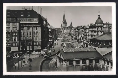 AK Berlin-Charlottenburg, Tauentzienstrasse, Kaiser-Wilhelm-Gedächtniskirche