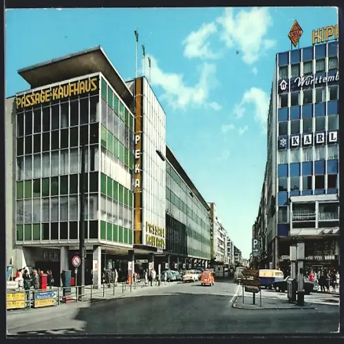 AK Saarbrücken, Passage-Kaufhaus, Bahnhofstrasse