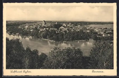 AK Lychen, Panorama des Ortes
