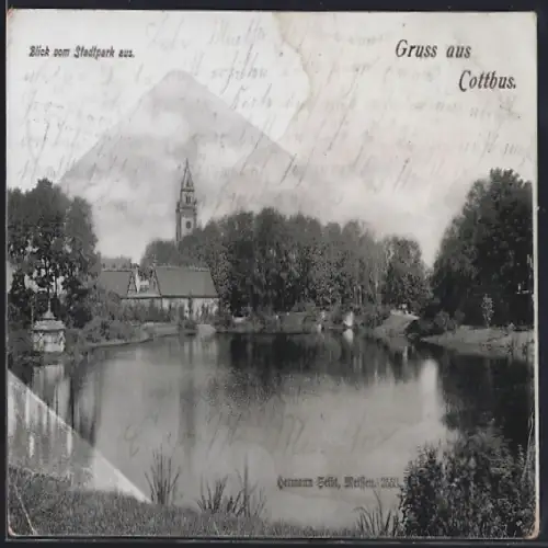 AK Cottbus, Blick vom Stadtpark