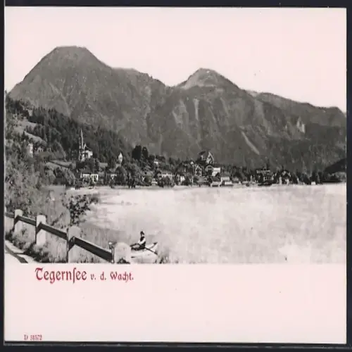 AK Tegernsee, Blick von der Wacht auf See und Ort
