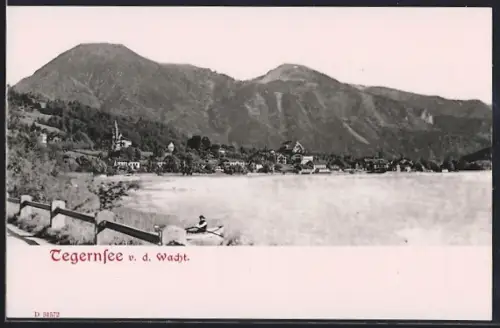 AK Tegernsee, Blick von der Wacht auf See und Ort