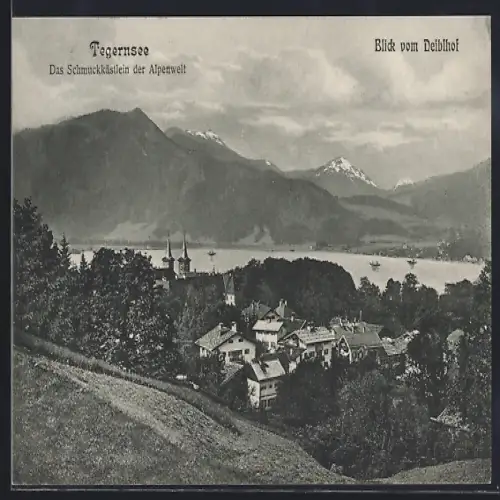 AK Tegernsee, Blick vom Deiblhof