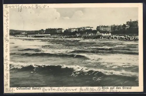 AK Bansin, Blick auf den Strand