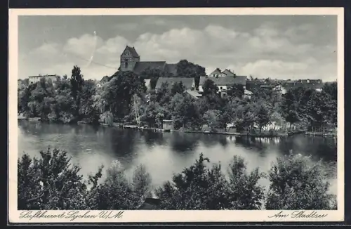 AK Lychen /U. M., Am Stadtsee