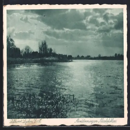 AK Lychen /U. M., Abendstimmung am Nesselpfuhlsee