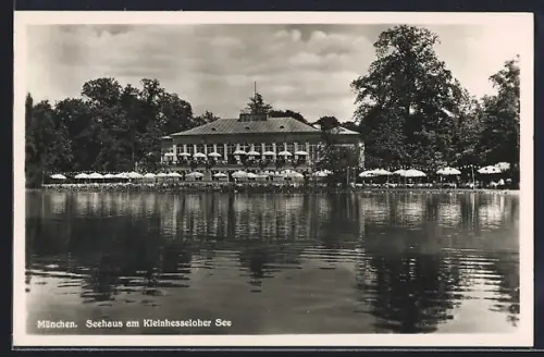 AK München-Schwabing, Seehaus am Kleinhesseloher See