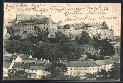 AK Bautzen, Schloss Ortenburg und Unterm Schloss