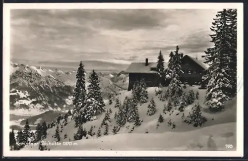 AK Fischen / Allgäu, Kemptner Skihütte im Schnee